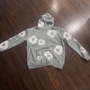 Grey denim tears hoodie
